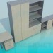 3D Modell Möbel für Ihr Büro - Vorschau