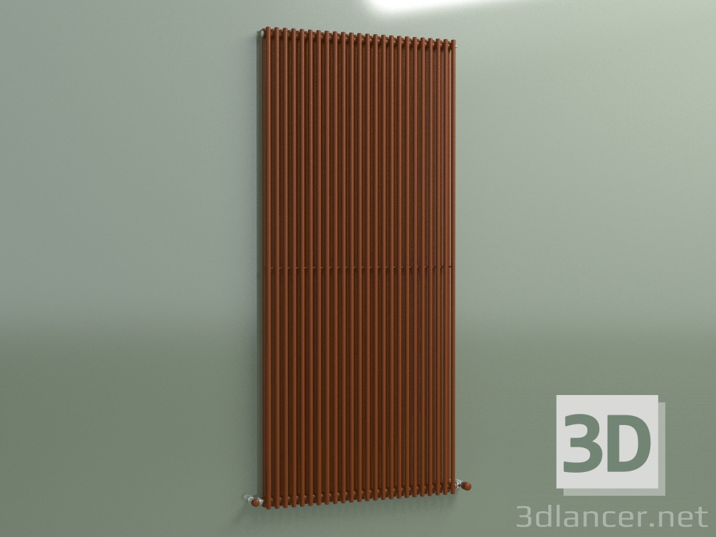 modello 3D Radiatore verticale ARPA 2 (1820 24EL, marrone ruggine) - anteprima