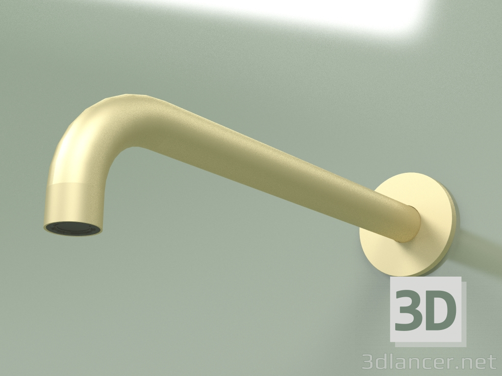 modello 3D Bocca di erogazione a parete 90 ° Lmax 250mm (BC003, OC) - anteprima