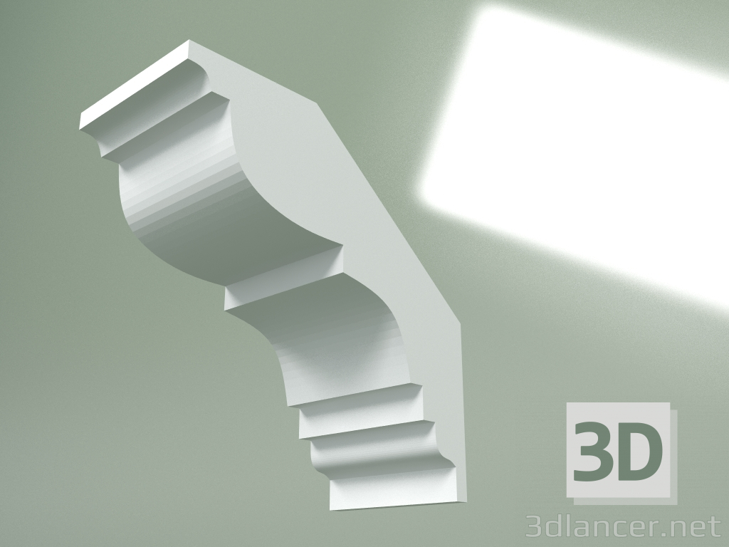 3D modeli Alçı korniş (tavan kaidesi) KT452 - önizleme