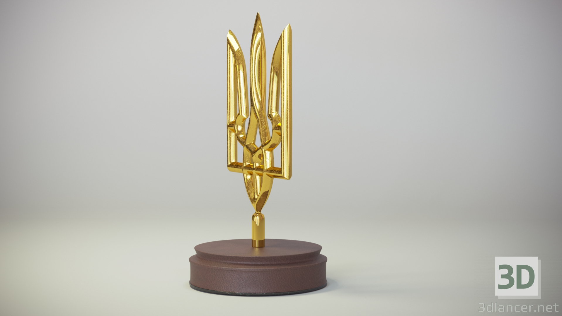 Emblema de Ucrania 3D modelo Compro - render