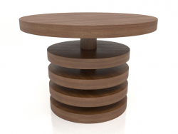 Table basse JT 04 (D=700x500, bois brun clair)
