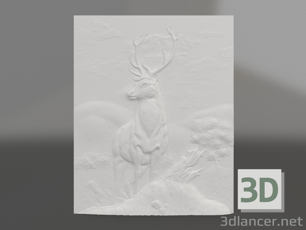 modèle 3D Bas-relief Sagesse - preview
