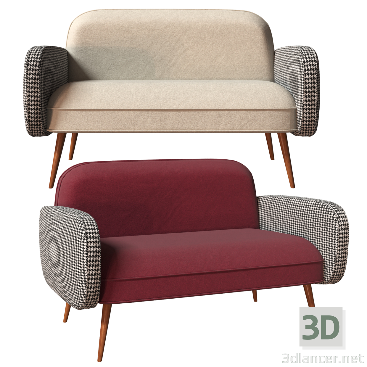 Sofa Bordo - OGOGO 3D-Modell kaufen - Rendern