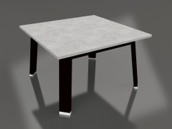 Quadratischer Beistelltisch (Schwarz, DEKTON)