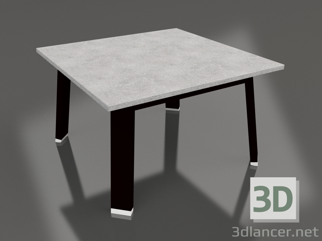 3d model Square side table (Black, DEKTON) - preview