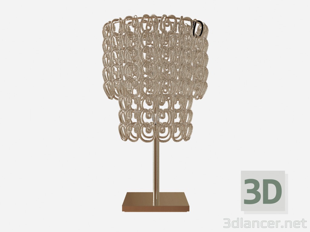 3d model Lámpara de mesa, lámpara de cristal - vista previa