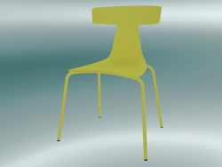Sedia impilabile REMO sedia in plastica (1417-20, plastica giallo zolfo, giallo zolfo)