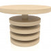 3 डी मॉडल कॉफी टेबल जेटी 04 (डी = 700x500, लकड़ी सफेद) - पूर्वावलोकन