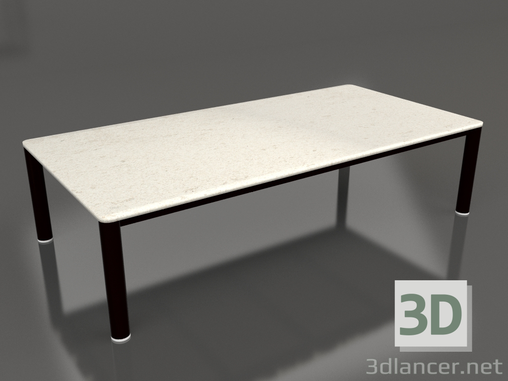 3d model Coffee table 70×140 (Black, DEKTON Danae) - preview