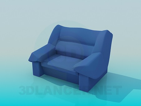 modèle 3D Gros et confortable fauteuil - preview