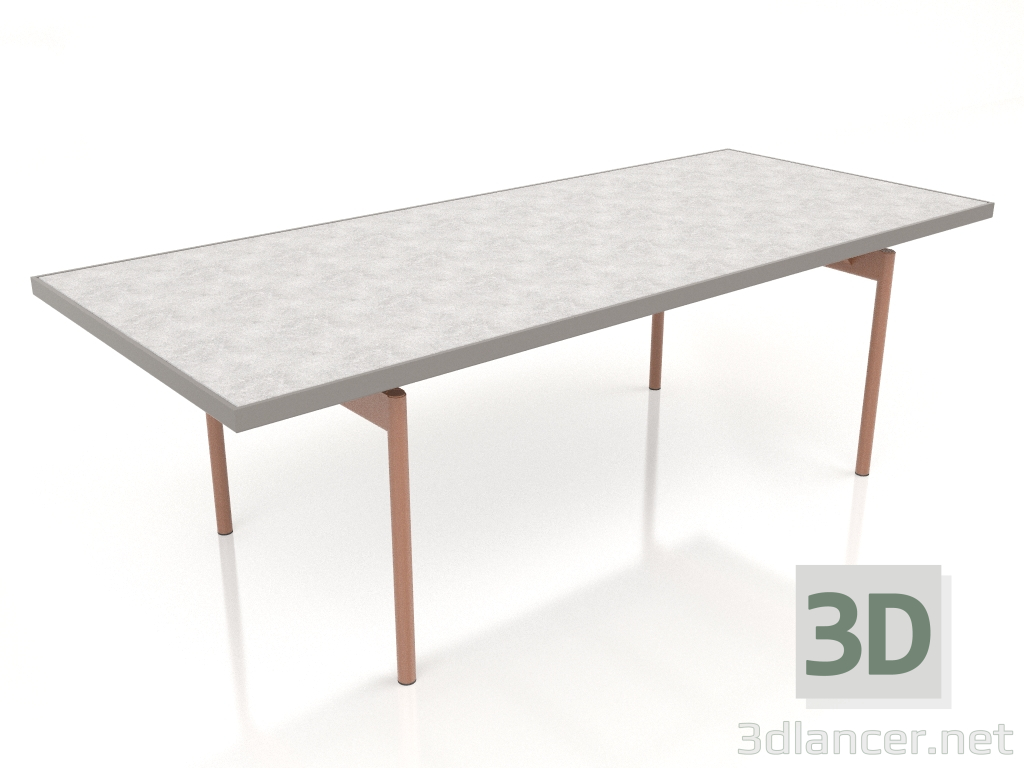 modello 3D Tavolo da pranzo (grigio quarzo, DEKTON Kreta) - anteprima