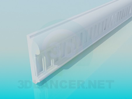 3d model Ceiling molding High Poly - preview