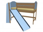 स्लाइड 63KV04 के साथ चारपाई बिस्तर