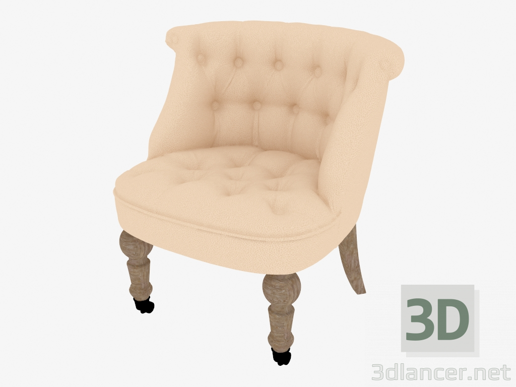 3D Modell Sessel 26 Moka (Rollen) - Vorschau