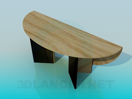 3d модель Розкладний овальний стіл – превью