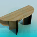 3d model Folding oval table - preview