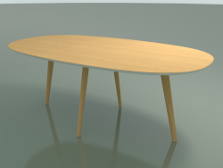 Table ovale 3507 (H 74 - 200x110 cm, M02, Chêne naturel, option 1)
