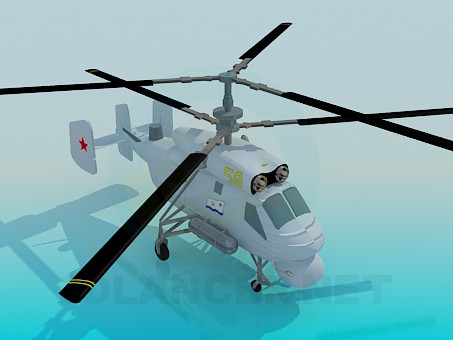 3d model Helicóptero de combate KA-25A - vista previa