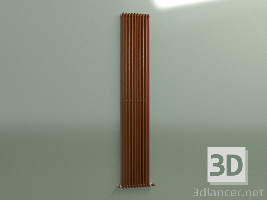 3d model Radiador vertical ARPA 2 (2020 10EL, óxido marrón) - vista previa