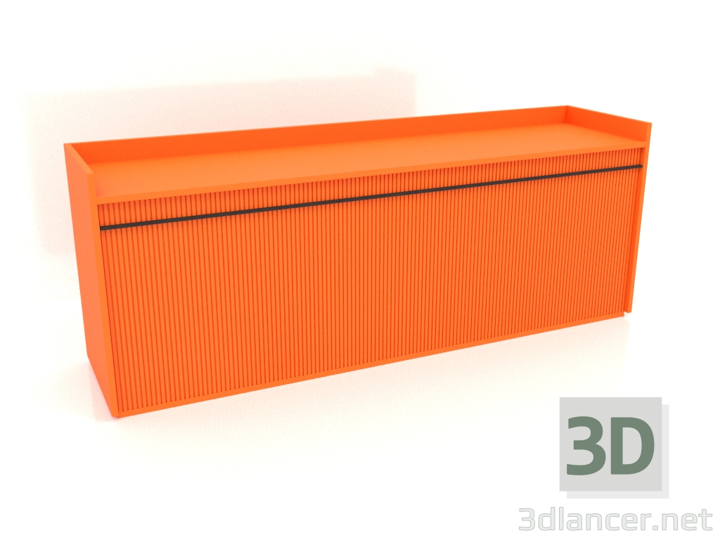 modello 3D Armadio TM 11 (2040x500x780, luminoso arancione brillante) - anteprima