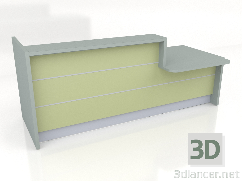 modèle 3D Banque d'accueil Valde LAV21L (2666x1104) - preview