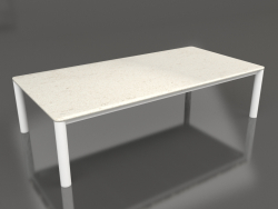 Table basse 70×140 (Blanc, DEKTON Danae)