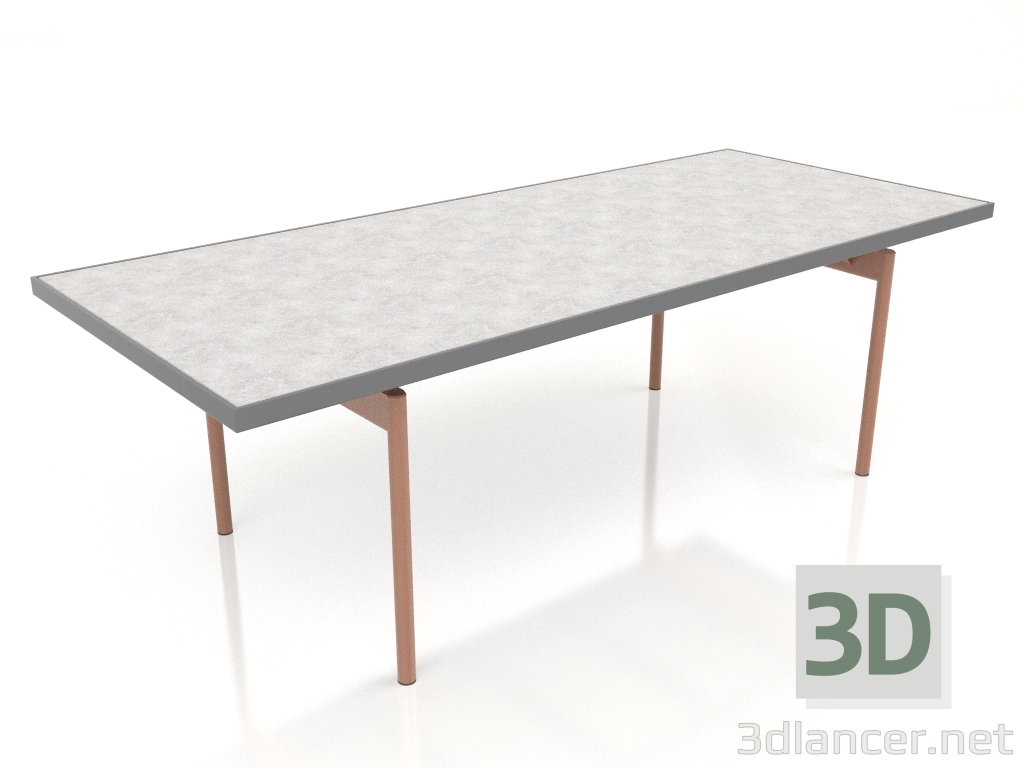 modello 3D Tavolo da pranzo (Antracite, DEKTON Kreta) - anteprima