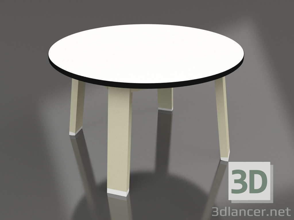 modèle 3D Table d'appoint ronde (Or, Phénolique) - preview