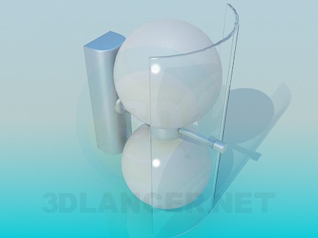 modello 3D Lampade da muro - anteprima
