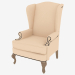 3d model Chair 28 English with ears - preview