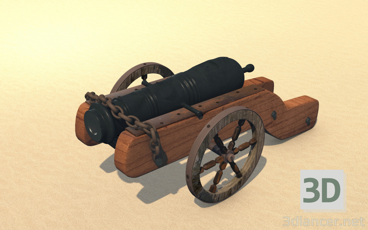 modello 3D Garmata (cannone) cosacco (reale, originale) - anteprima