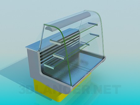 modèle 3D Frigo vitrine - preview