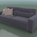 3D Modell Triple Sky Sofa mit zusammenklappbarem Schlafmechanismus (2430 x 1100 x 890, 243SK-110-AB) - Vorschau
