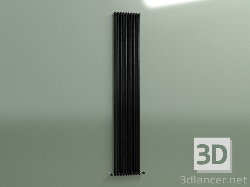 modello 3D Radiatore verticale ARPA 2 (2020 10EL, nero) - anteprima