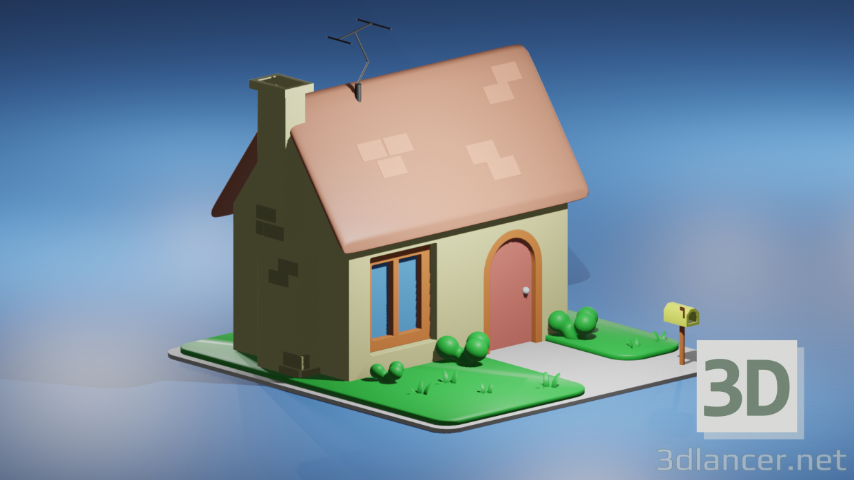 modèle 3D de Maison acheter - rendu