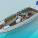 3d модель Моторная лодка – превью