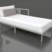 Modelo 3d Módulo de sofá, seção 2 direita (cinza cimento) - preview