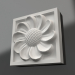 Modelo 3d Elemento decorativo de gesso DE 007 (80x80x22) - preview