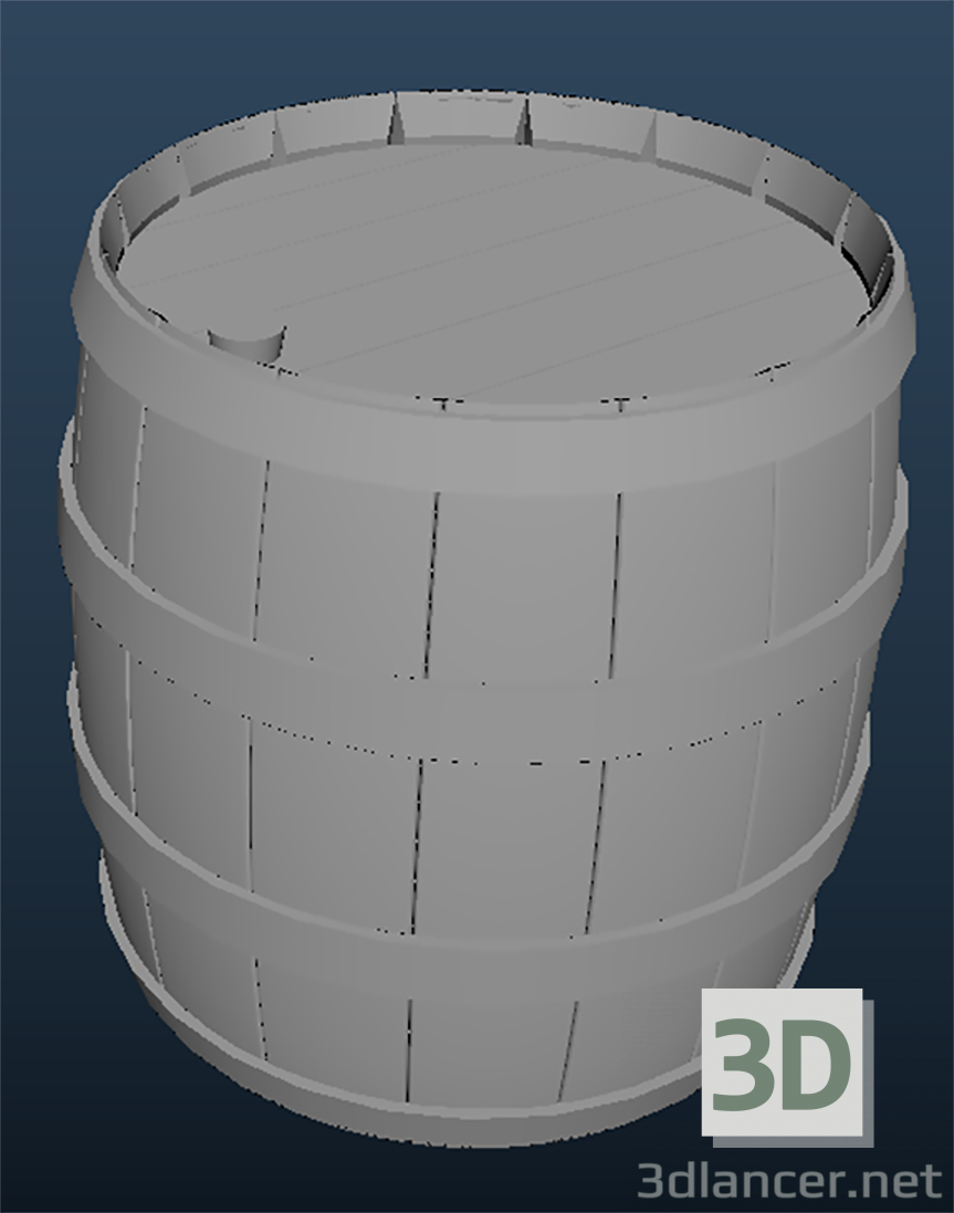 modèle 3D Baril - preview