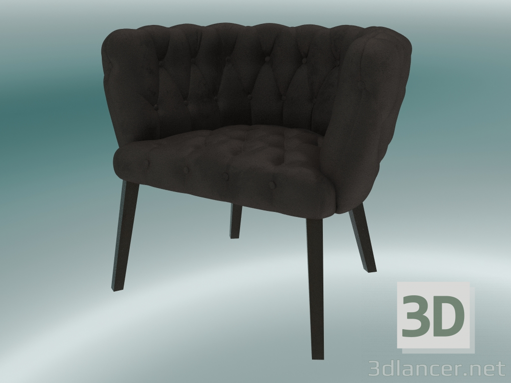 3D modeli Koltuk Benjamin (Kahverengi) - önizleme