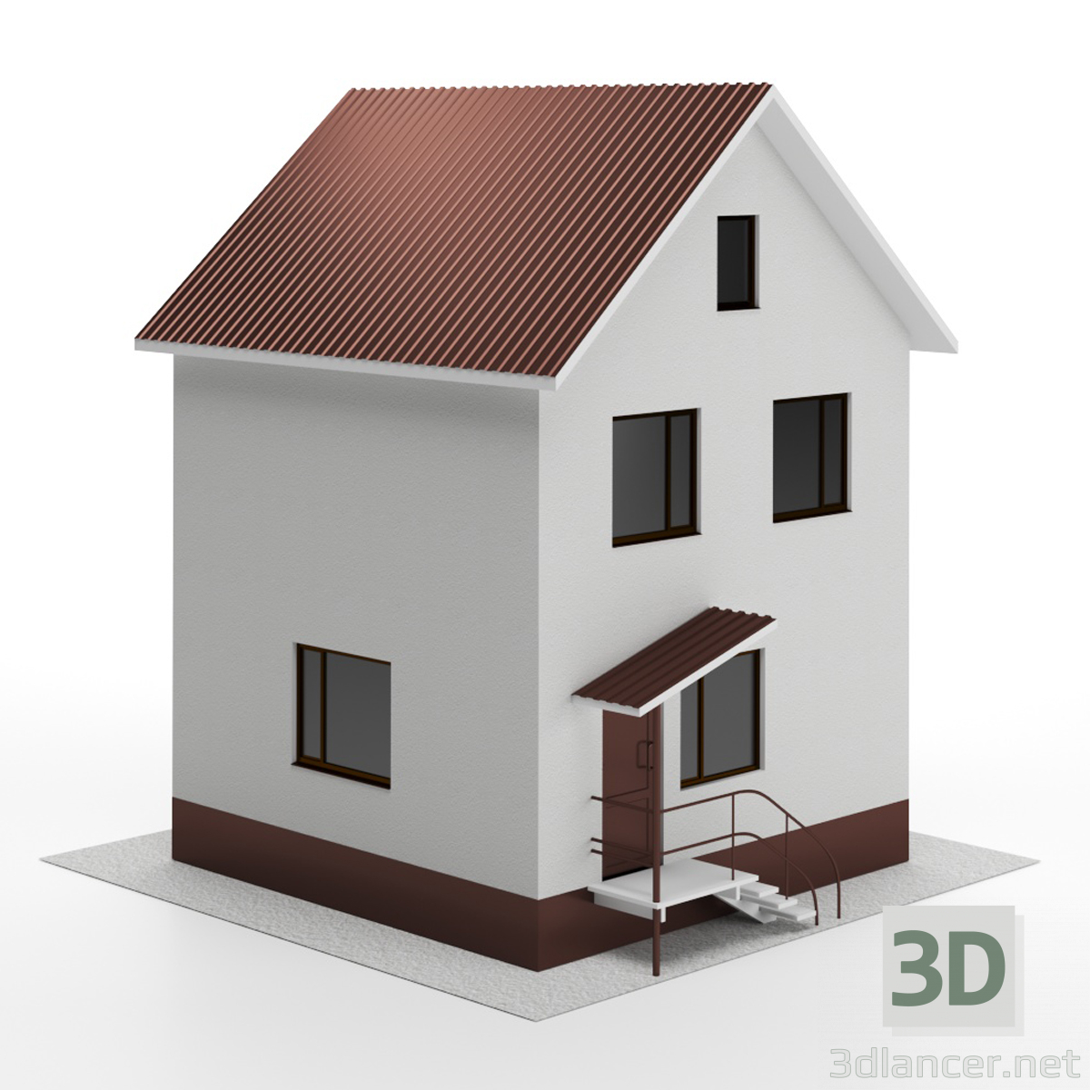 3d model Casa de vacaciones - vista previa