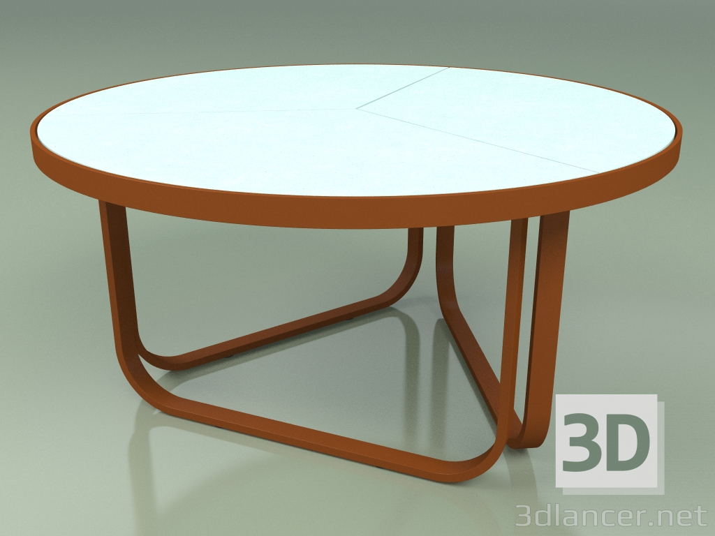 3d model Coffee table 009 (Metal Rust, Glazed Gres Water) - preview