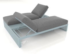 Double bed for relaxation (Blue gray)