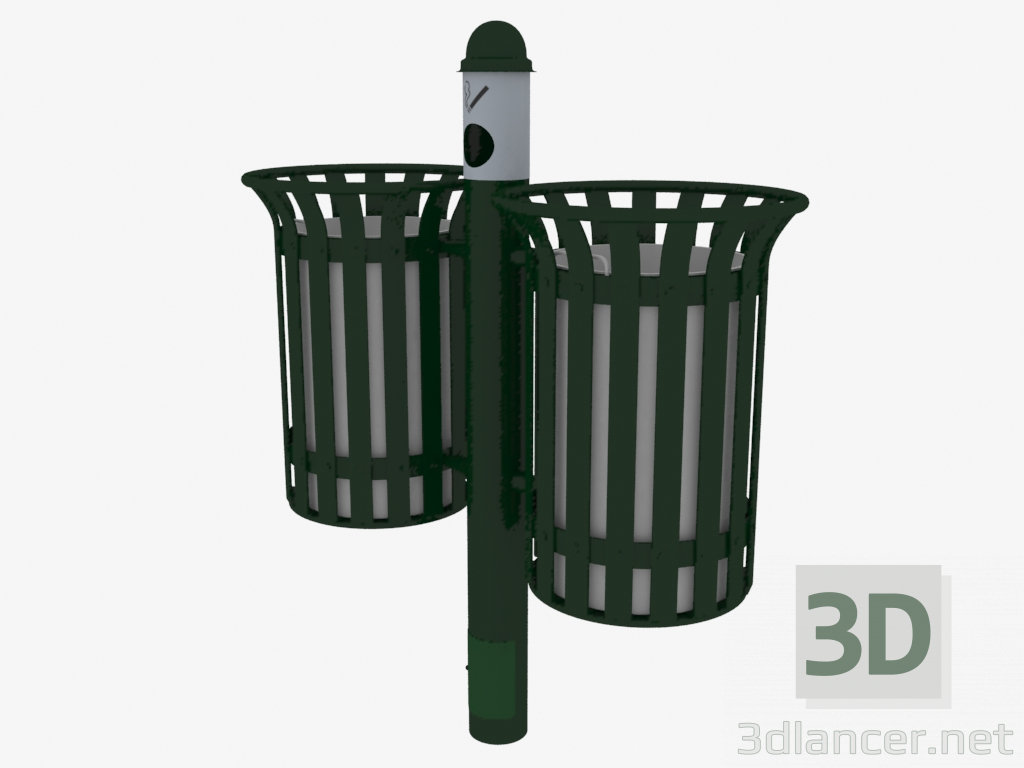 3D Modell Abfallbehälter (9024) - Vorschau