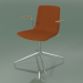 3D modeli Sandalye 5911 (4 ayak, döner, kolçaklı, ön kaplamalı, meşe) - önizleme