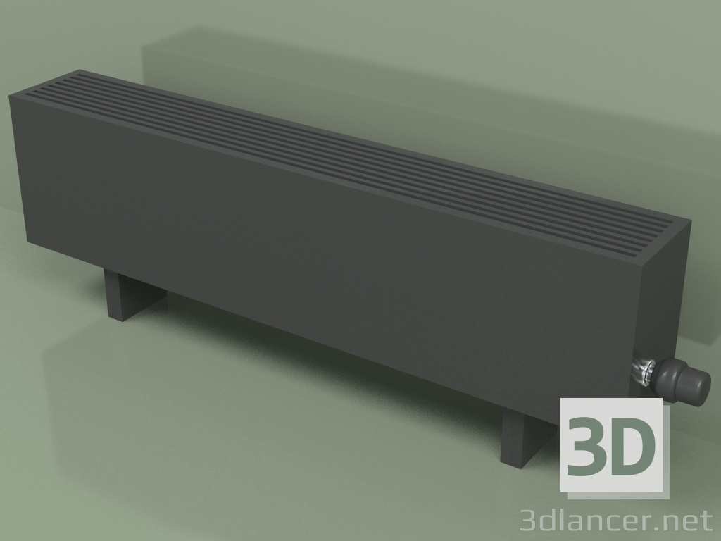 modello 3D Convettore - Aura Basic (240x1000x146, RAL 9005) - anteprima
