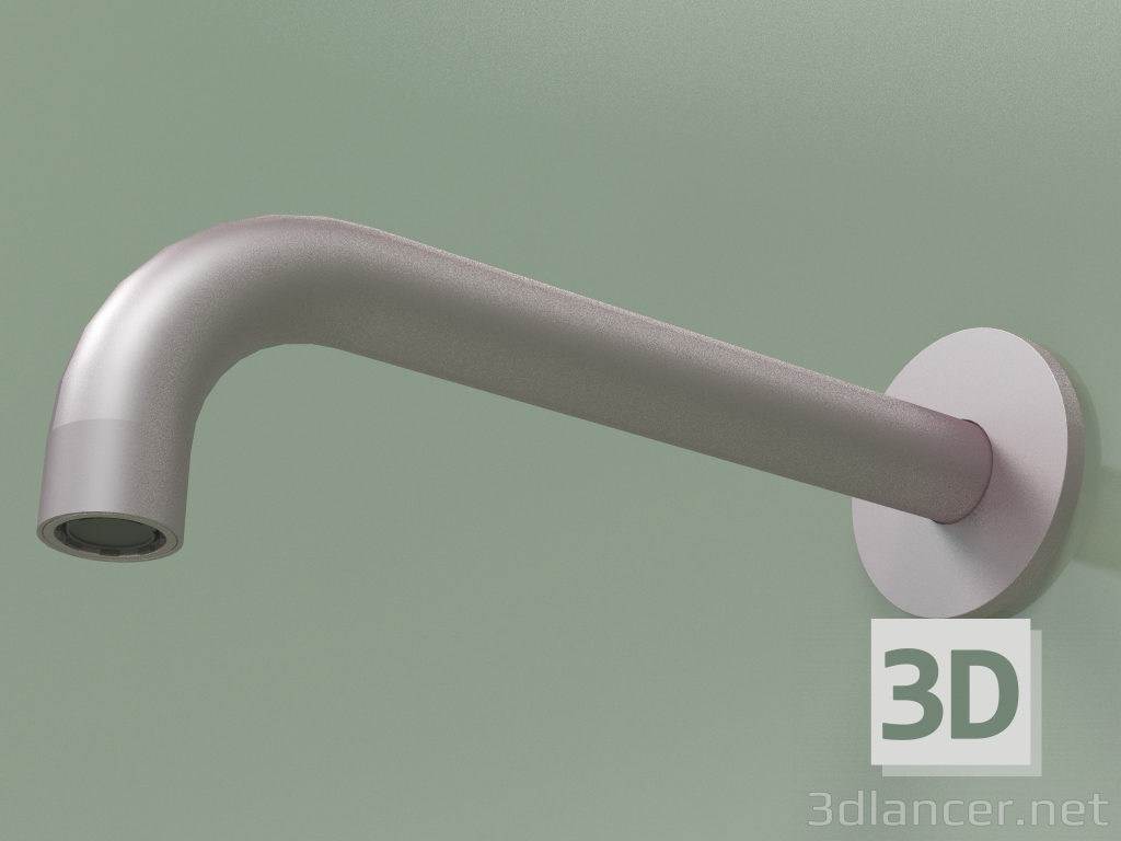 3d model Wall spout 90 ° Lmax 190mm (BC004, OR) - preview