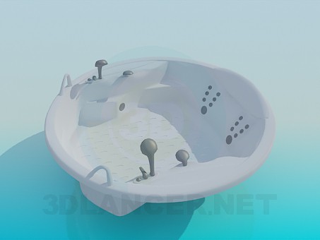 3d model Round Jacuzzi - preview