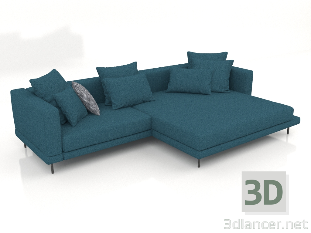 3D Modell Sofa Carol 3060 x 1080 (Aura 18) - Vorschau